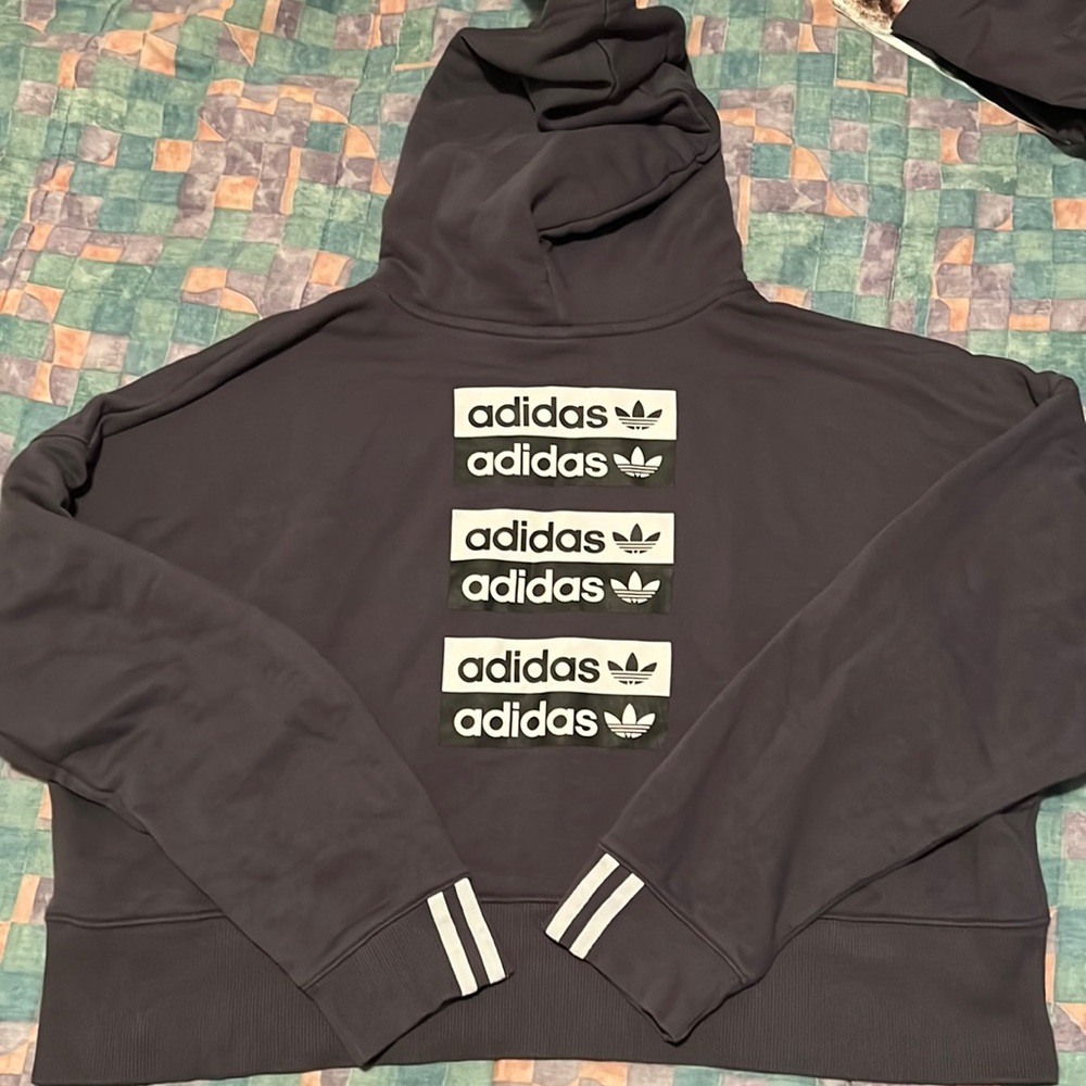 Adidas purple sweatshirt hoodie